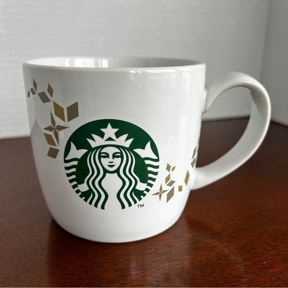 STARBUCKS 2013 Holiday Collection Siren Mermaid Logo Ceramic Mugs Set of 2 - Picture 8 of 15